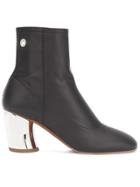 Proenza Schouler Metallic Heel Ankle Boots - Black