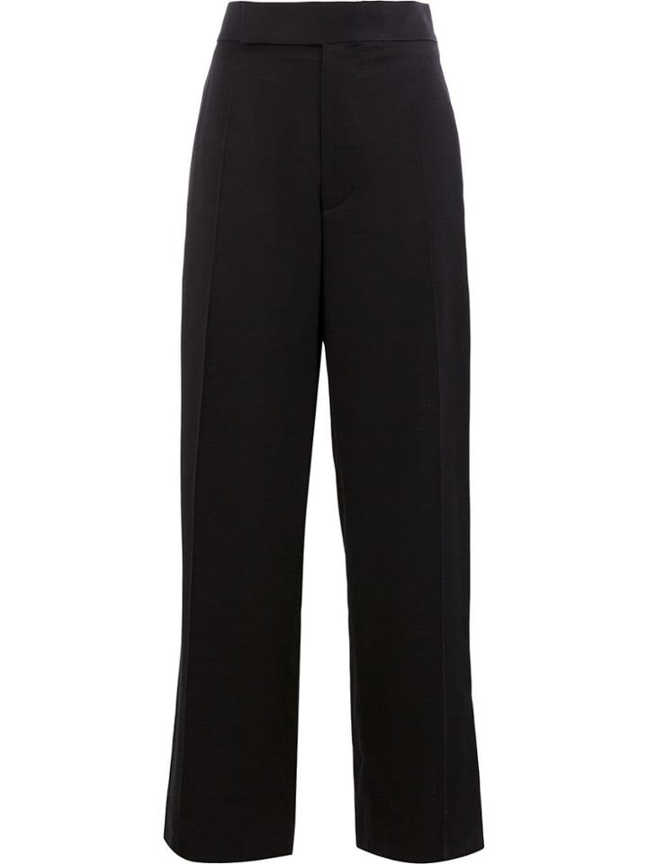 Haider Ackermann High Waist Wide-leg Trousers - Black