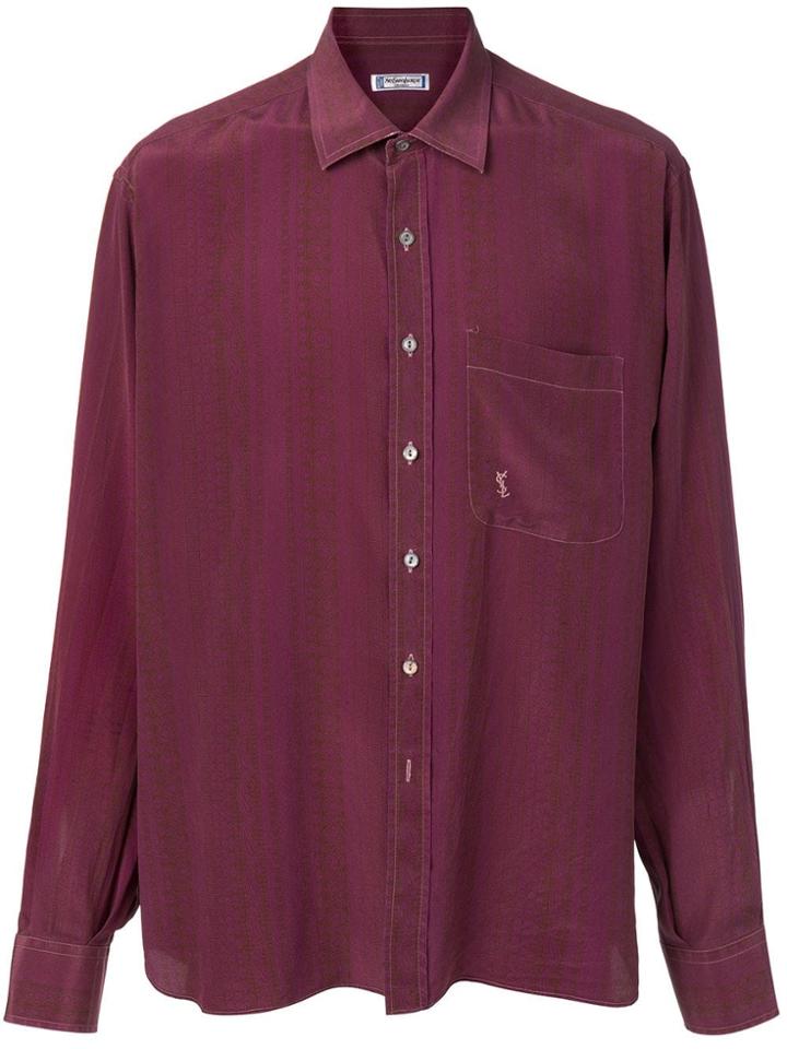 Yves Saint Laurent Vintage 1990's Printed Shirt - Red