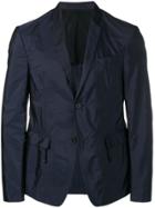 Prada Fitted Suit Jacket - Blue