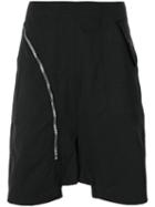 Rick Owens Drkshdw - Drop Crotch Zip Shorts - Men - Cotton/nylon - M, Black, Cotton/nylon