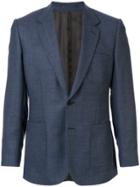 Gieves & Hawkes Single Breasted Wool Jacket - Blue