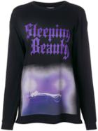 Gcds Sleeping Beauty Printed Sweatshirt - Black