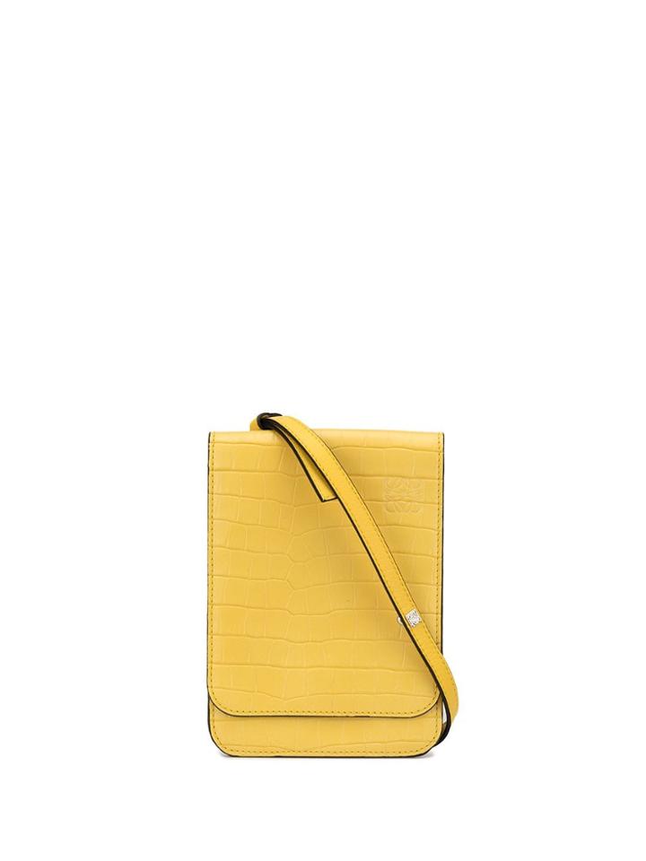 Loewe Gusset Flat Crossbody Bag - Yellow