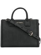 Karl Lagerfeld Large Tote, Women's, Black, Leather