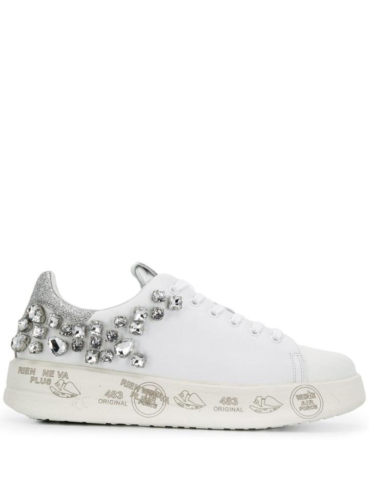 White Premiata Belle Sneakers