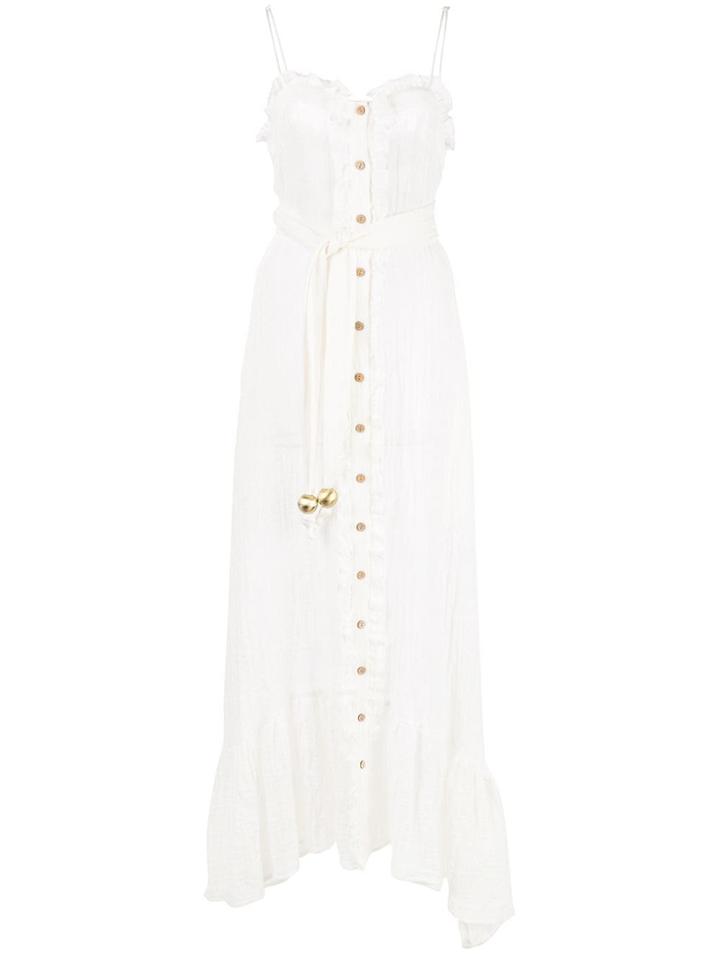 Lisa Marie Fernandez Front Button Maxi Dress - White