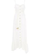 Lisa Marie Fernandez Front Button Maxi Dress - White