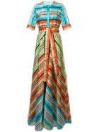 Mary Katrantzou Long Striped Shirt Dress - Multicolour