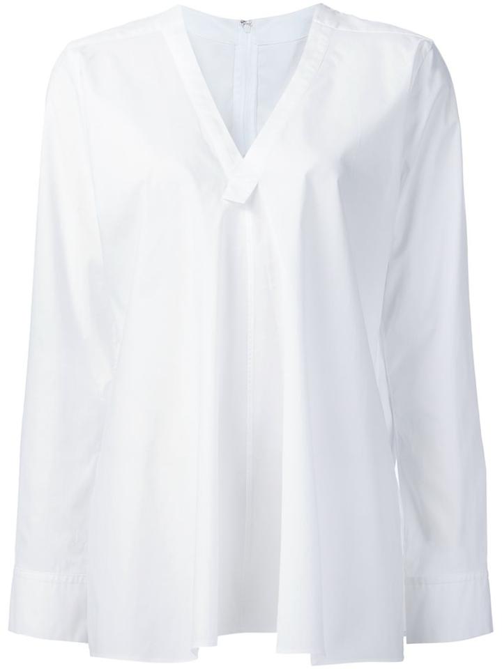 Y's V-neck Shirt, Women's, Size: 3, White, Polyethylene/cotton