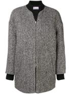 Red Valentino Back Printed Bomber Jacket - Black