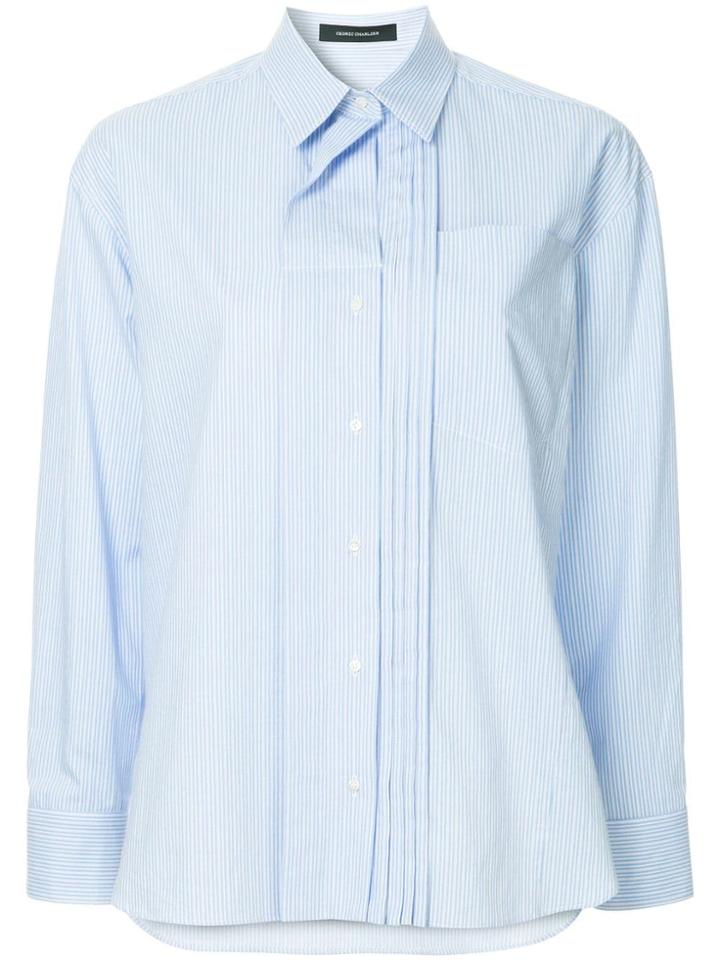 Cédric Charlier Layered Collar Shirt - Blue
