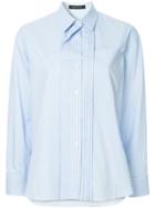 Cédric Charlier Layered Collar Shirt - Blue