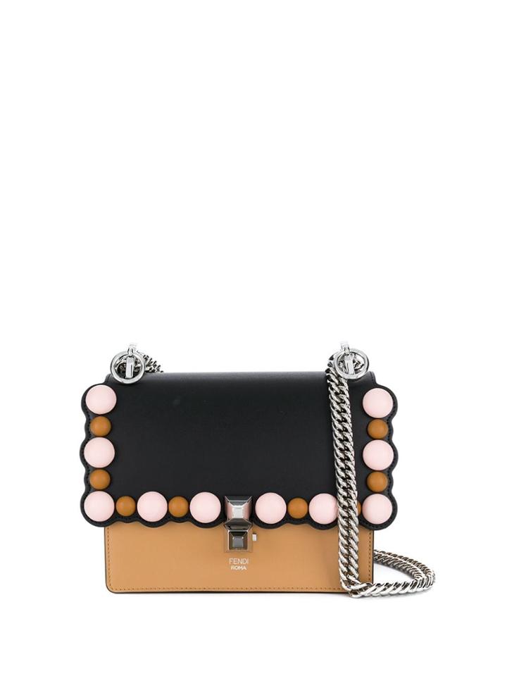 Fendi Kan I Mini Shoulder Bag - Neutrals