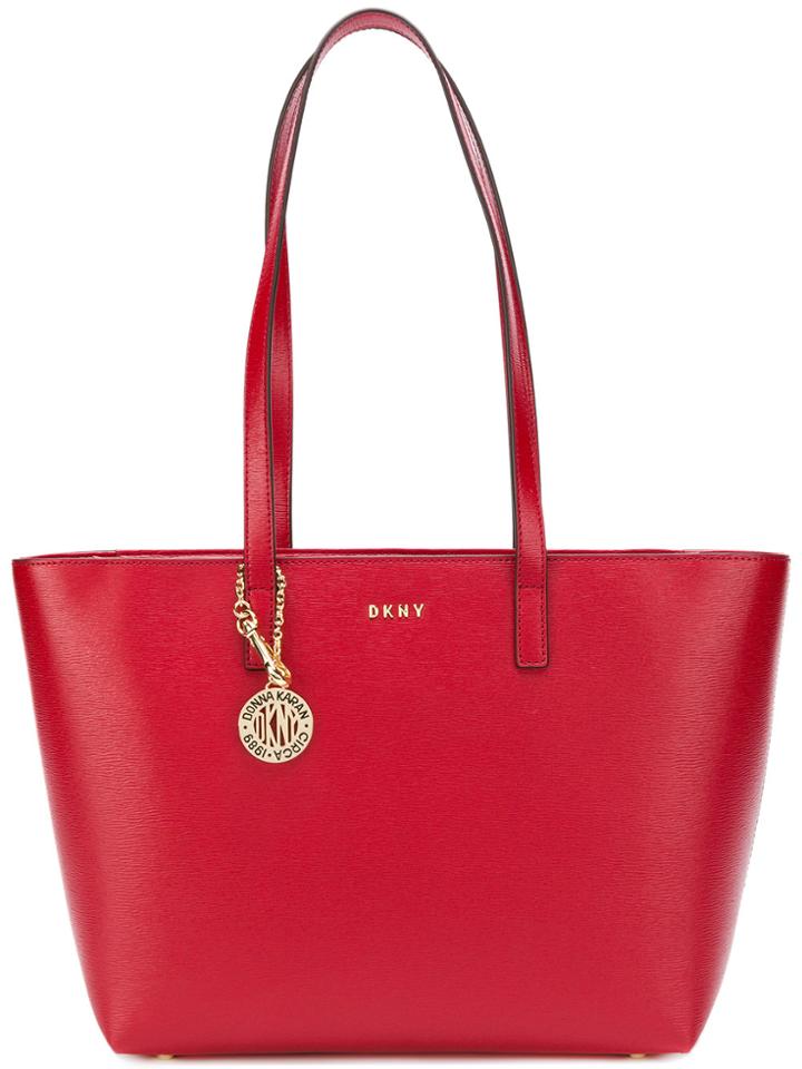 Donna Karan Satton Medium Bucket Tote - Red