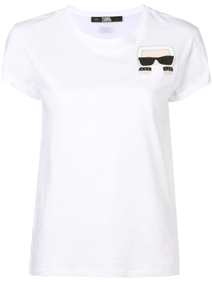 Karl Lagerfeld Karl Figure T-shirt - White