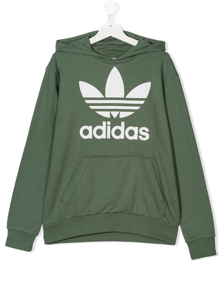 Adidas Kids Teen Adidas Originals Trefoil Hoodie - Green