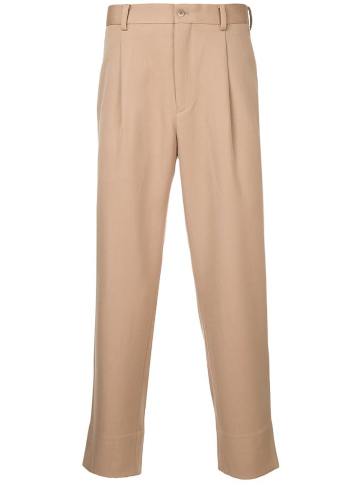 Estnation Cropped Trousers - Brown