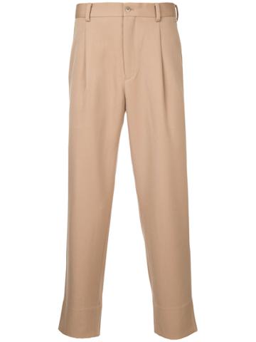Estnation Cropped Trousers - Brown