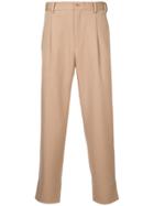 Estnation Cropped Trousers - Brown