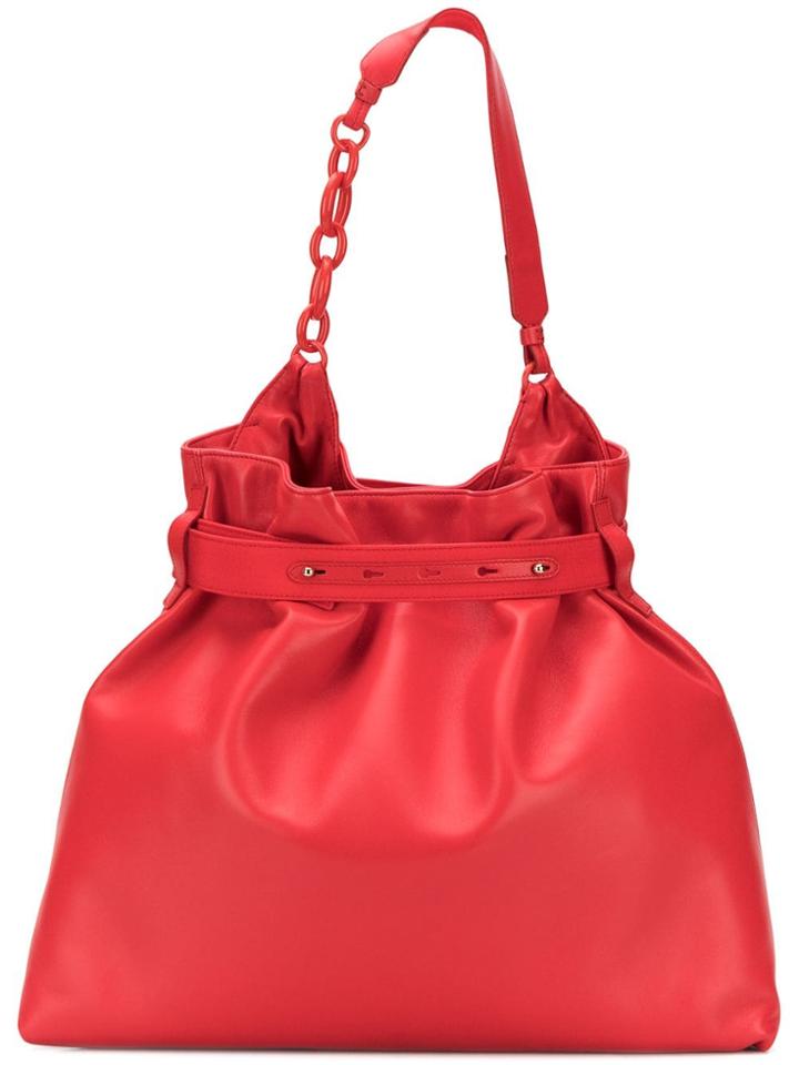 Lanvin Chain Detail Tote - Red