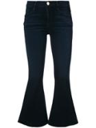 Frame Denim - Kickflare Cropped Jeans - Women - Cotton/polyester/spandex/elastane/modal - 26, Blue, Cotton/polyester/spandex/elastane/modal