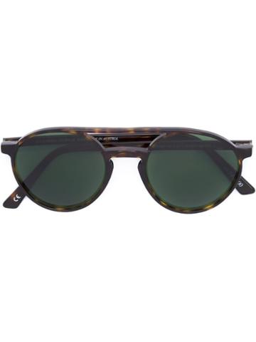 Andy Wolf Eyewear 'grasp B' Sunglasses, Adult Unisex, Brown, Acetate