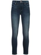 Paige Cropped Skinny Jeans - Blue