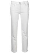 Calvin Klein Cropped Slim-fit Jeans - White
