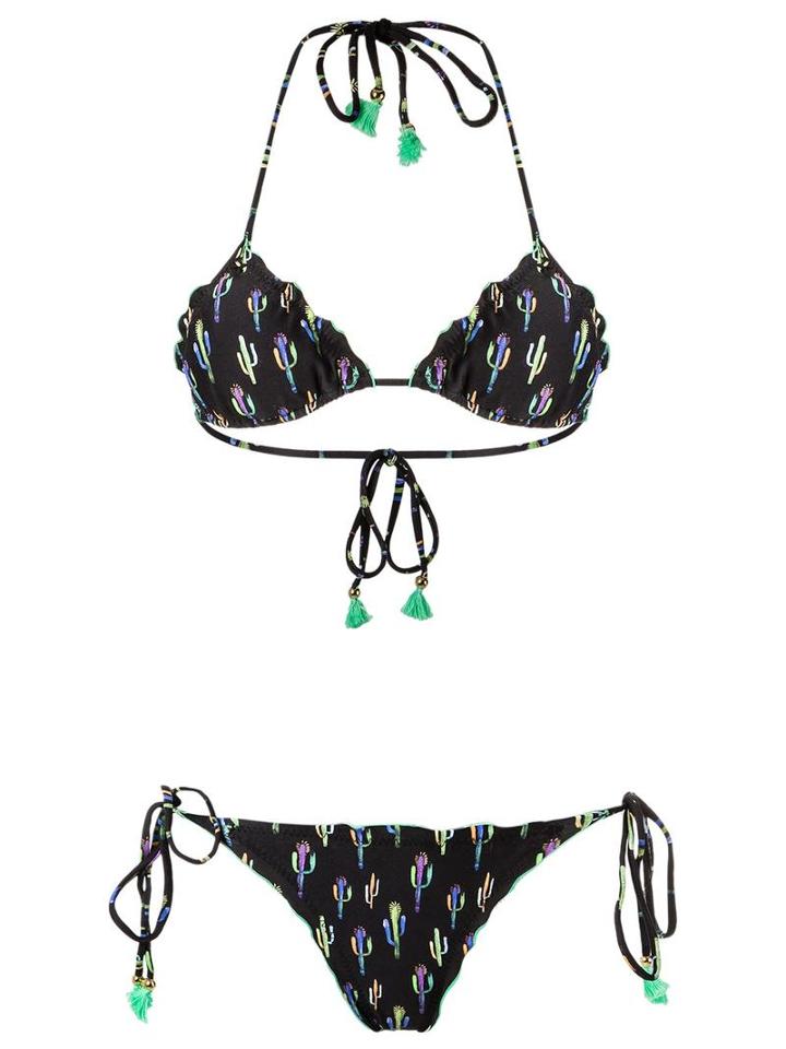 Brigitte Triangle Bikini Set, Women's, Size: G, Black, Spandex/elastane/polyimide