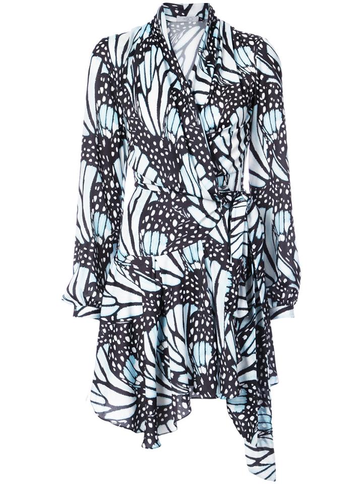 Patbo Monarch Mini Wrap Dress - Black