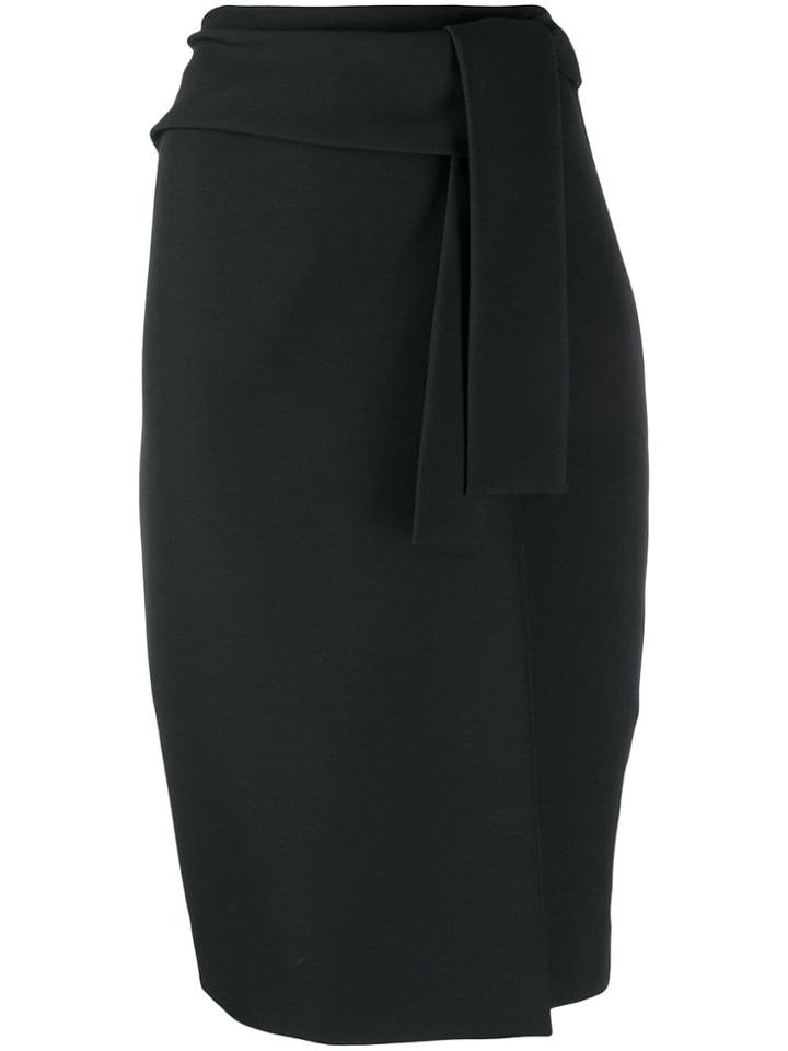 P.a.r.o.s.h. Side Slit Skirt - Black