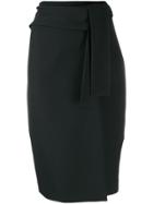 P.a.r.o.s.h. Side Slit Skirt - Black