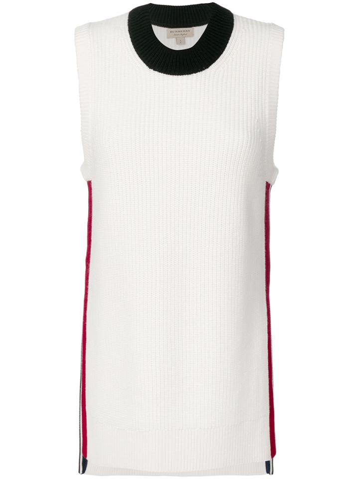 Burberry Knitted Tank Top - Nude & Neutrals