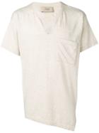 Maison Flaneur Asymmetrical T-shirt - Neutrals