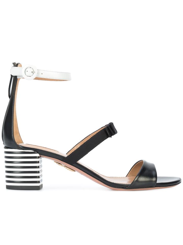 Aquazzura Very Downtown 50 Sandals - Black