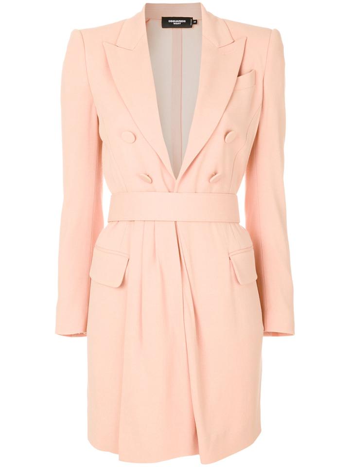 Dsquared2 Belted Blazer Jacket - Nude & Neutrals