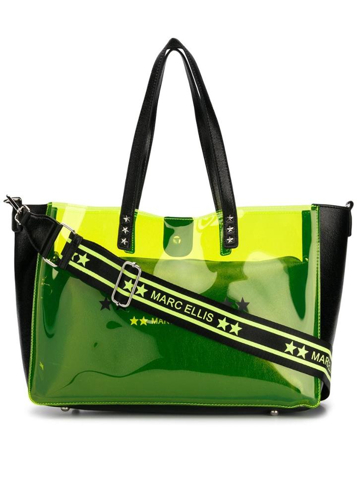 Marc Ellis Clear Panel Tote - Black