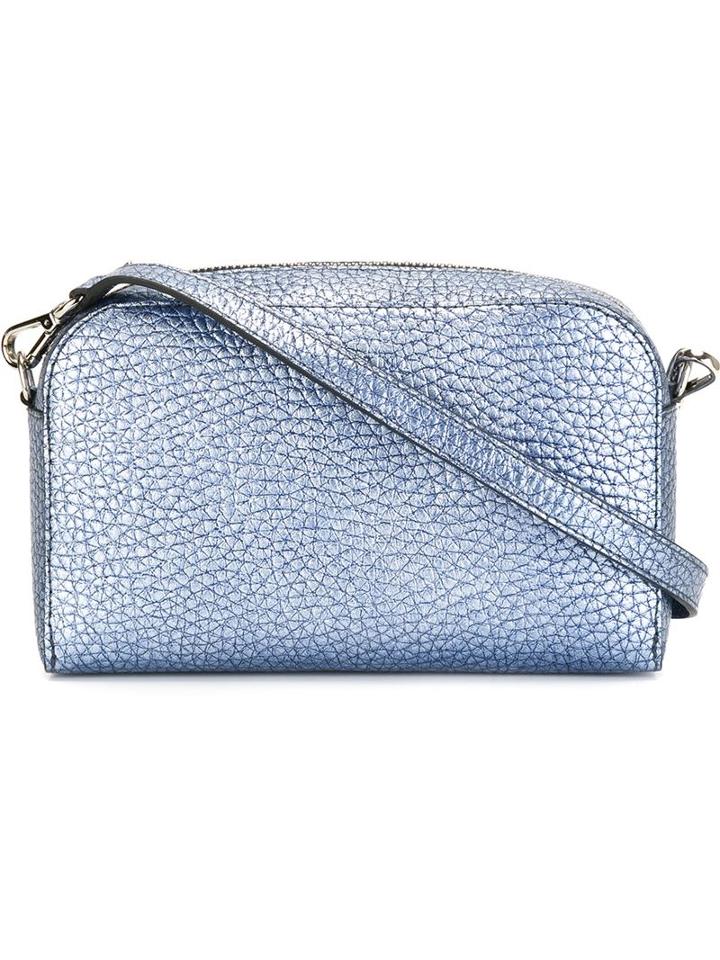 Orciani Textured Zip Up Cross Body Bag