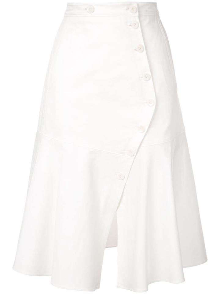 Tibi Dominic Twill Skirt - White