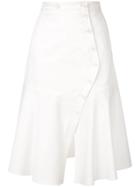 Tibi Dominic Twill Skirt - White