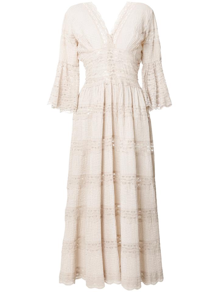 William Vintage 1969 Lace Gown - Nude & Neutrals