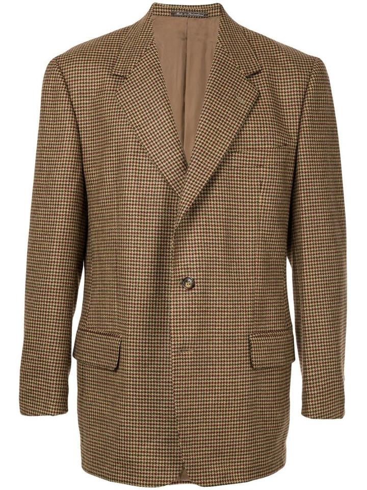 Gucci Pre-owned Check Pattern Jacket - Brown
