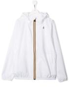K Way Kids Teen Zipped Lightweight Jacket - White