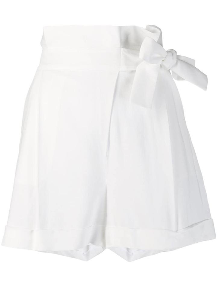 Lorena Antoniazzi Bow Embellished Shorts - White
