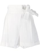 Lorena Antoniazzi Bow Embellished Shorts - White
