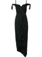 Zimmermann Drape Cocktail Dress, Women's, Size: 1, Black, Polyester/silk