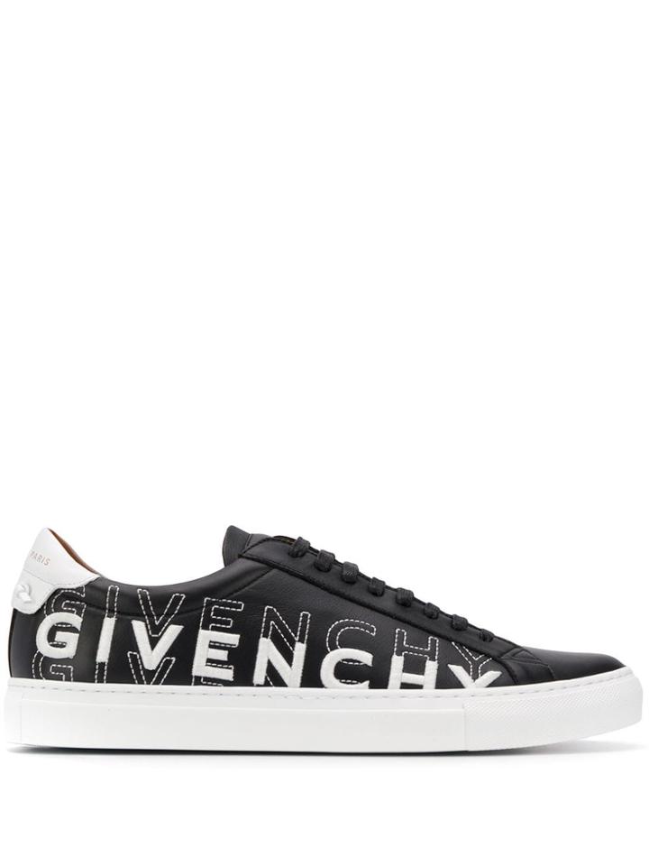 Givenchy Embroidered Logo Sneakers - Black