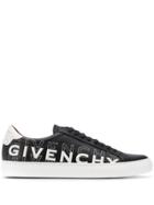 Givenchy Embroidered Logo Sneakers - Black