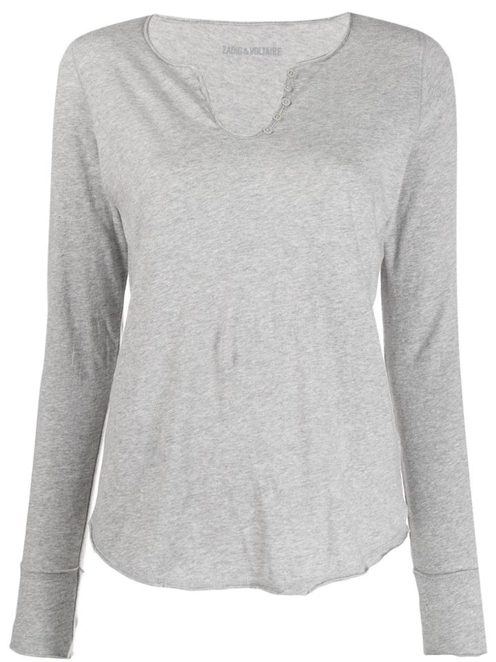 Zadig & Voltaire Life Stars Print T-shirt - Grey